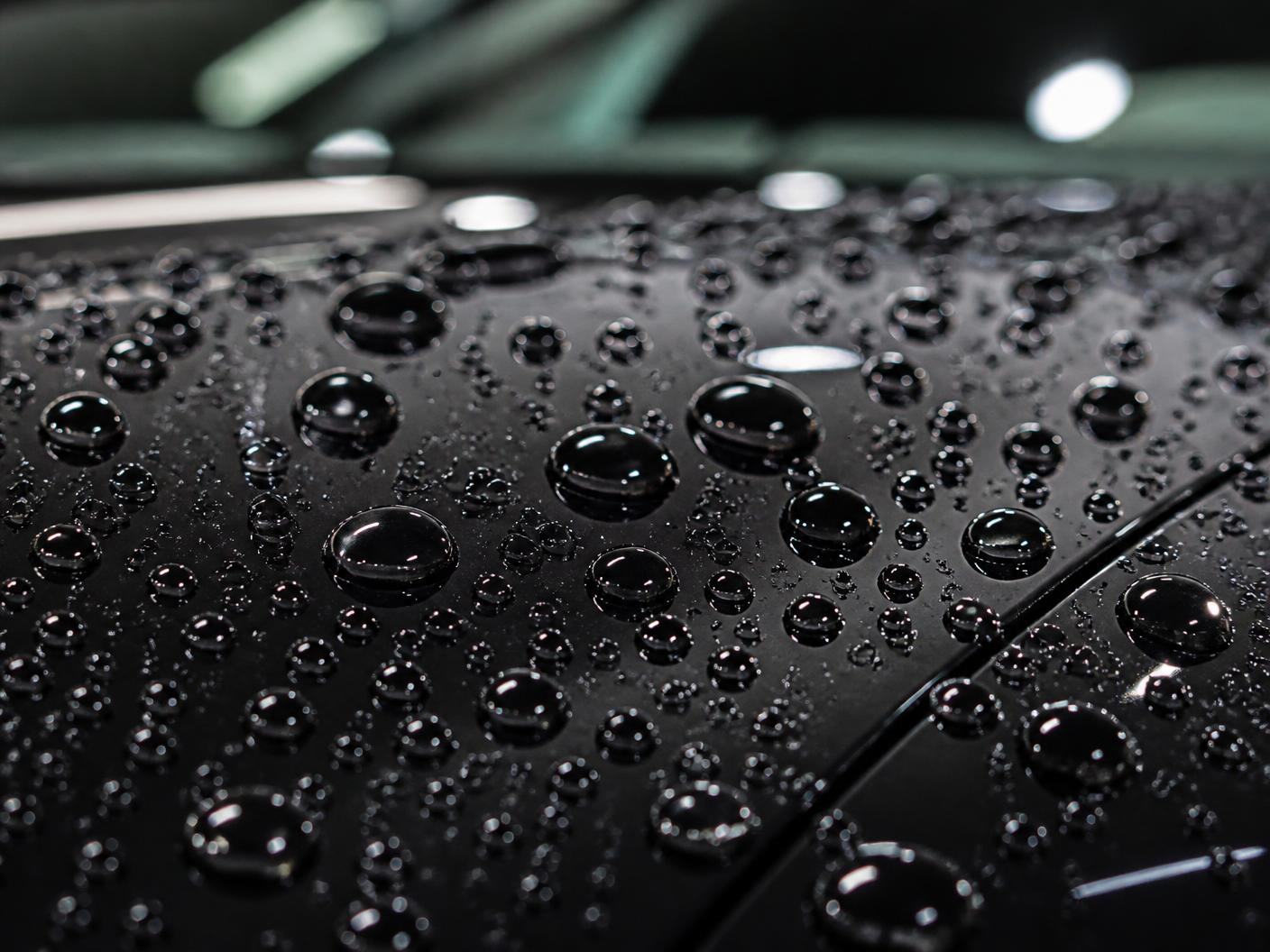 Ceramic coating applied to car paint
